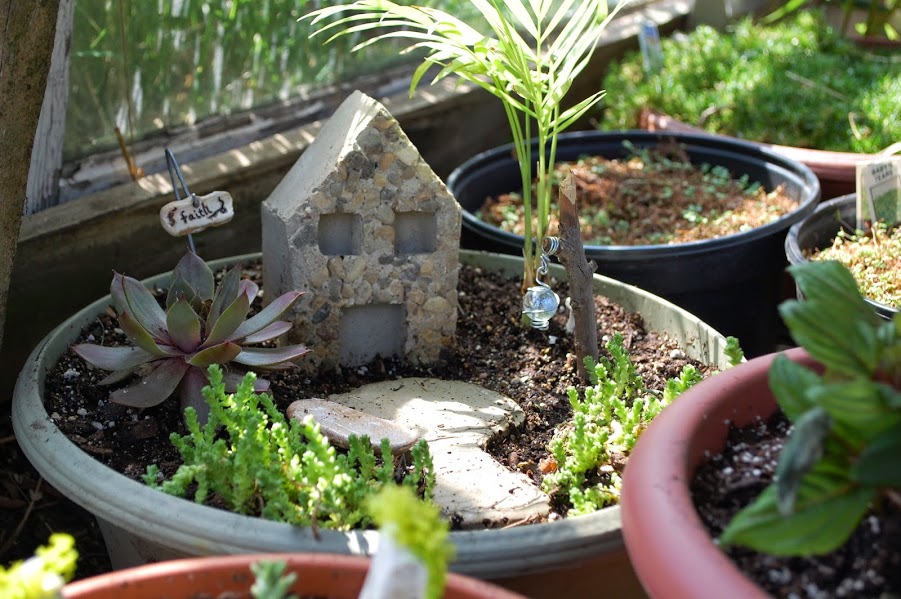 concrete fairy houses