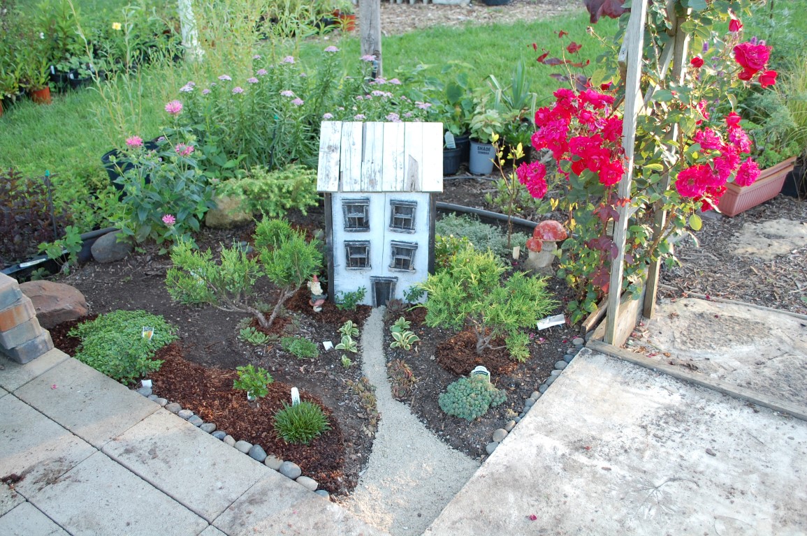 outdoor fairy garden