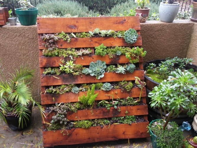 How to Make DIY Pallet Planters and Decorate the Balcony Creative