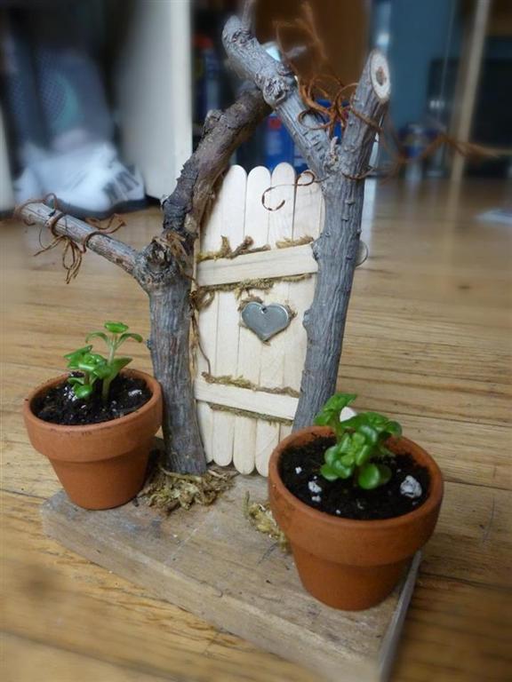 popsicle stick fairy houses